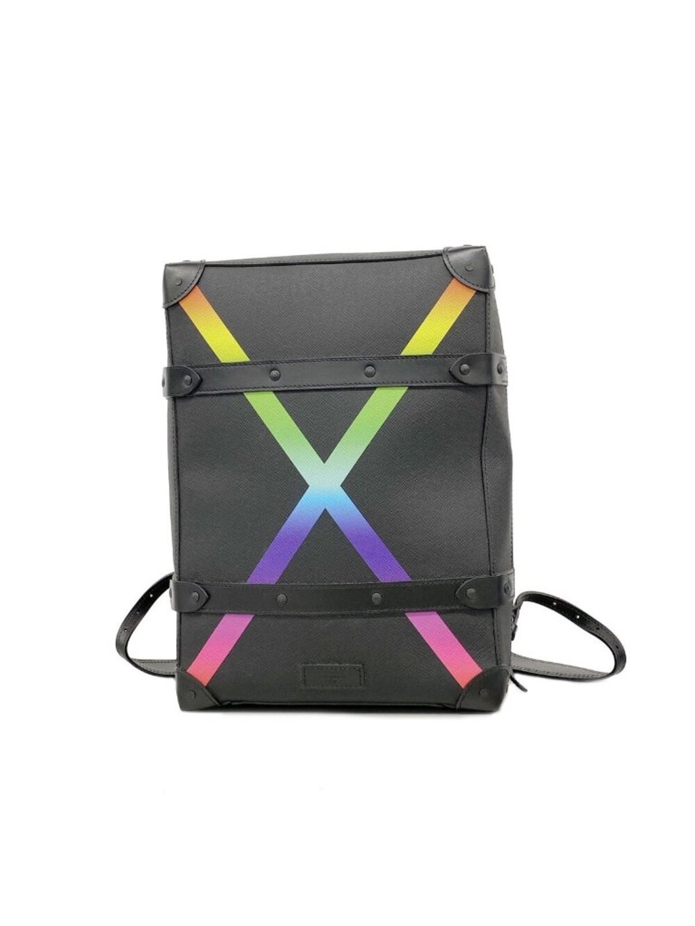 Louis Vuitton Backpack Taiga Rainbow Soft Trunk PM Noir